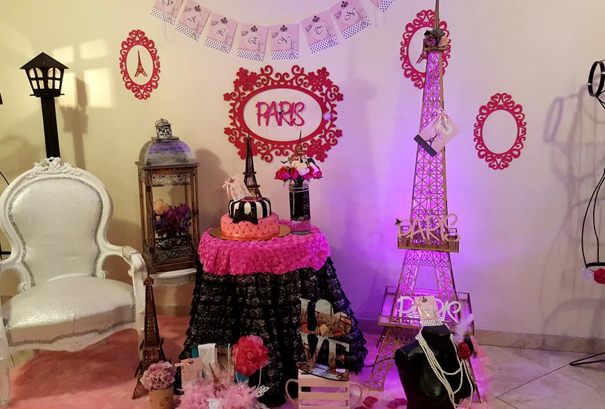 fiesta tema paris para quince años